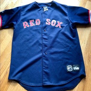 90s Vintage Throwback Red Sox Jersey Car Everett